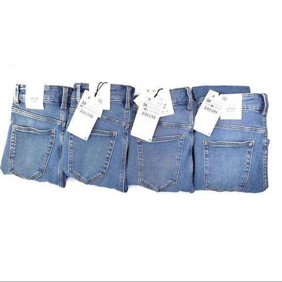 Zara NWT High Rise Vintage Skinny Ankle Length Sizes 00, 2 Available - Picture 2 of 12
